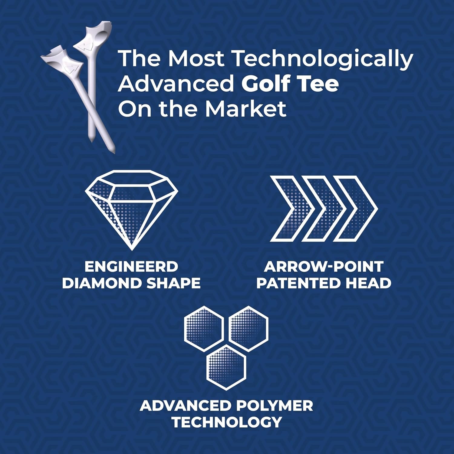 Reduce Side Spin with Diamond Golf Tees - USGA Approved