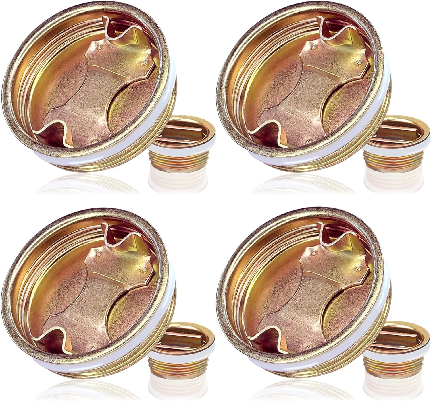 Bung Caps for 55 Gallon Drum, 2 Inch and 3/4 Inch Steel Drum Bung Plug Barrel Bu