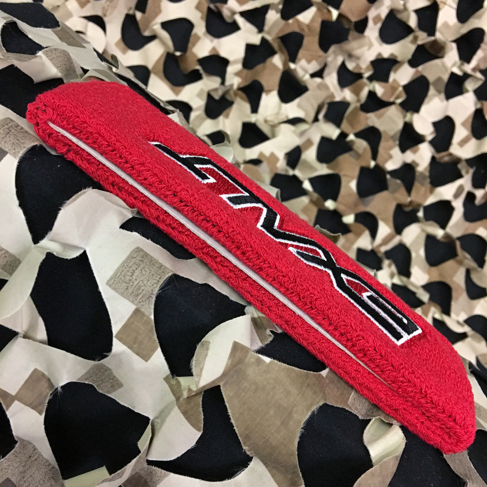NEW Exalt Paintball Padded Sweatband Headband Head Sweat Band - Red/Black