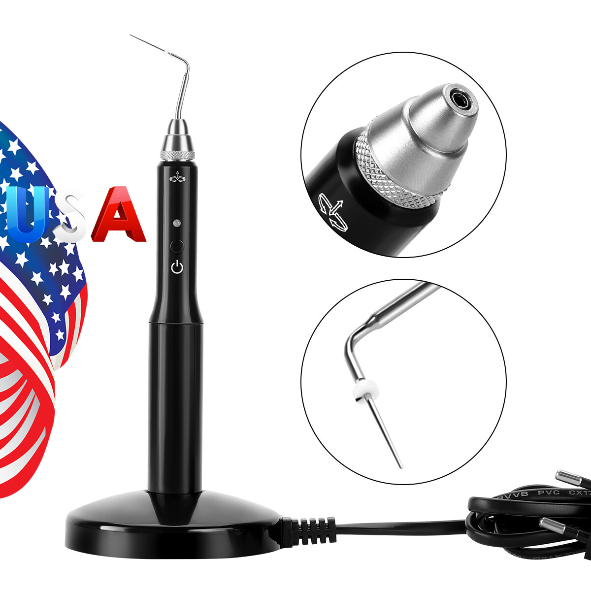 Wireless Dental Endodontic Gutta Percha Obturation System Endo Heated Pen +2 Tip
