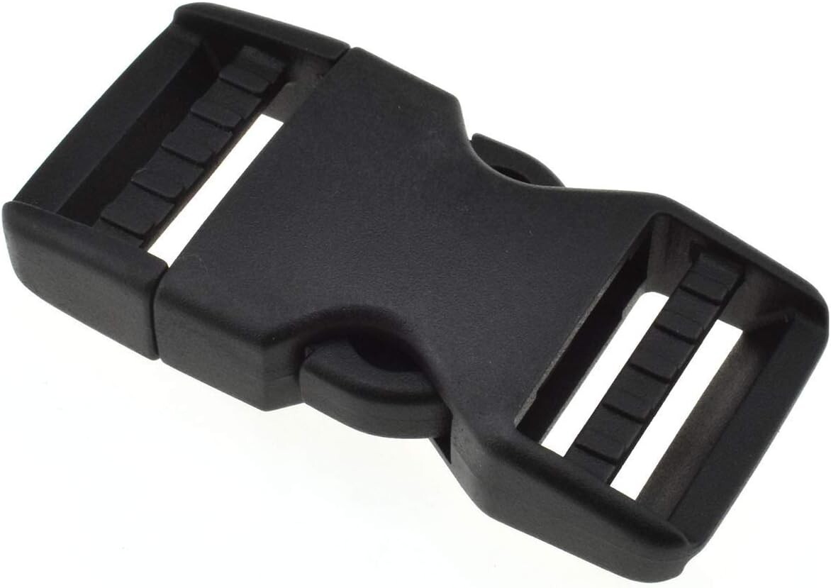6 Set for Nylon Webbing Strap 1" Quick Side Release Plastic Buckles Clip Buckles