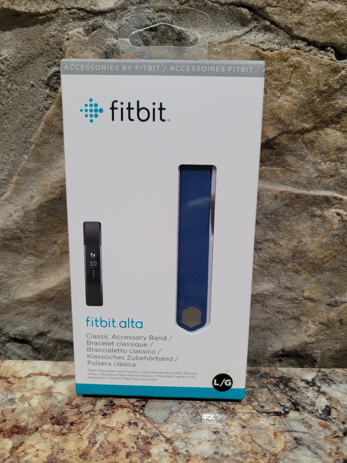 Fitbit Alta Replacement Wrist Band Bracelet Large Silicone Strap Blue New OEM