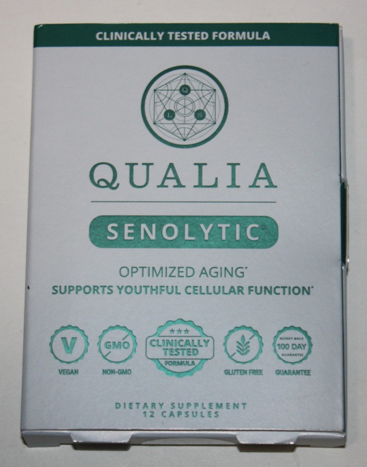 QUALIA Senolytic Optimized Aging 12 Capsules Exp 07/27 NEW