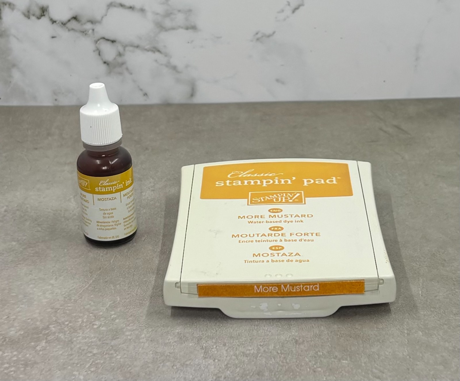 Stampin' Up More Mustard Stamp Pad & Reinker RETIRED