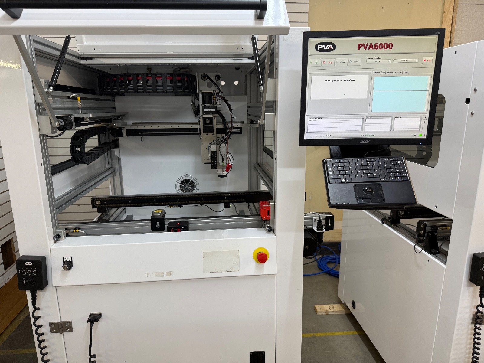 PVA (PVA 6000) inline conformal coating / dispensing machine