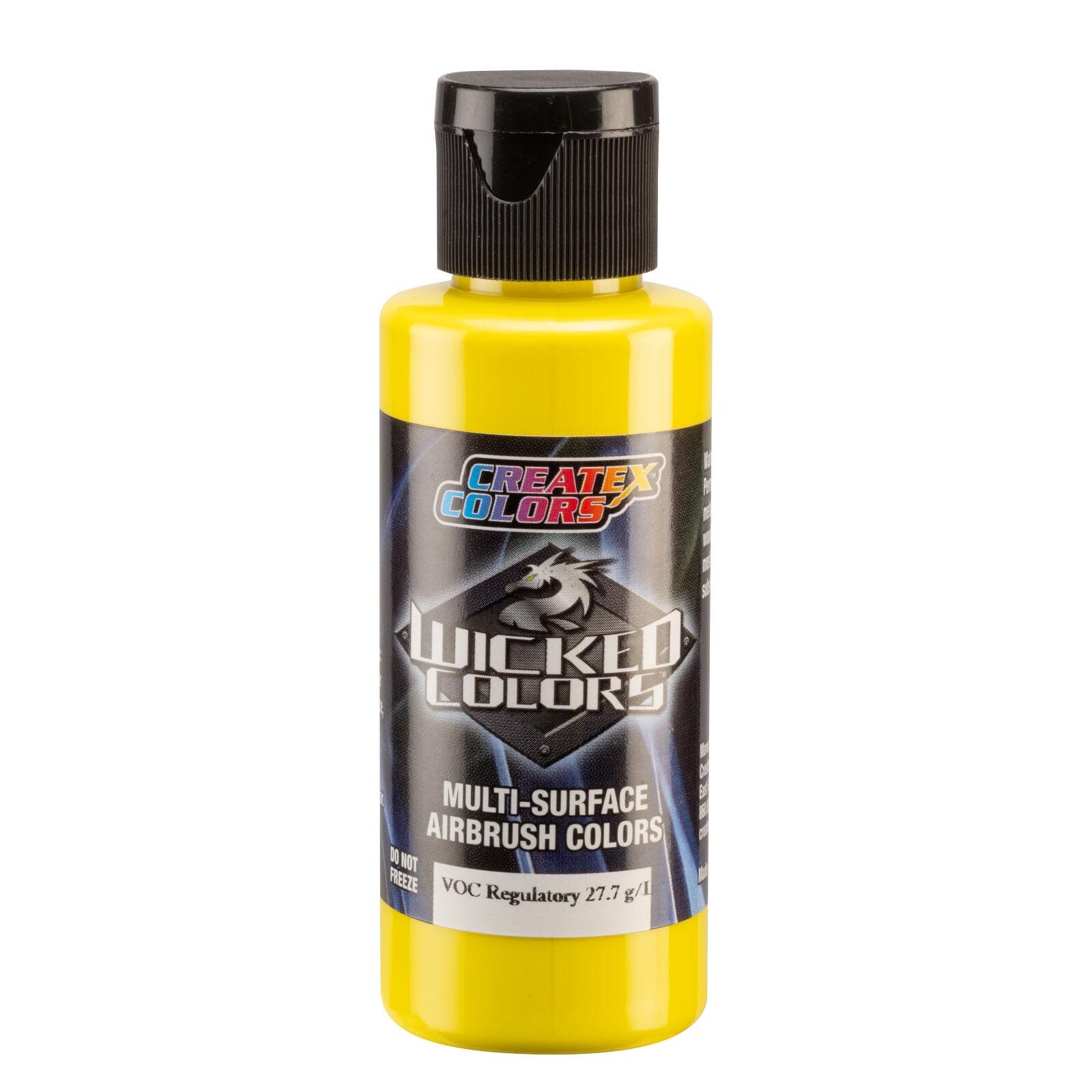 Createx Wicked Colors W081-02 Opaque Bismuth Yellow 2oz. For Airbrush Paint