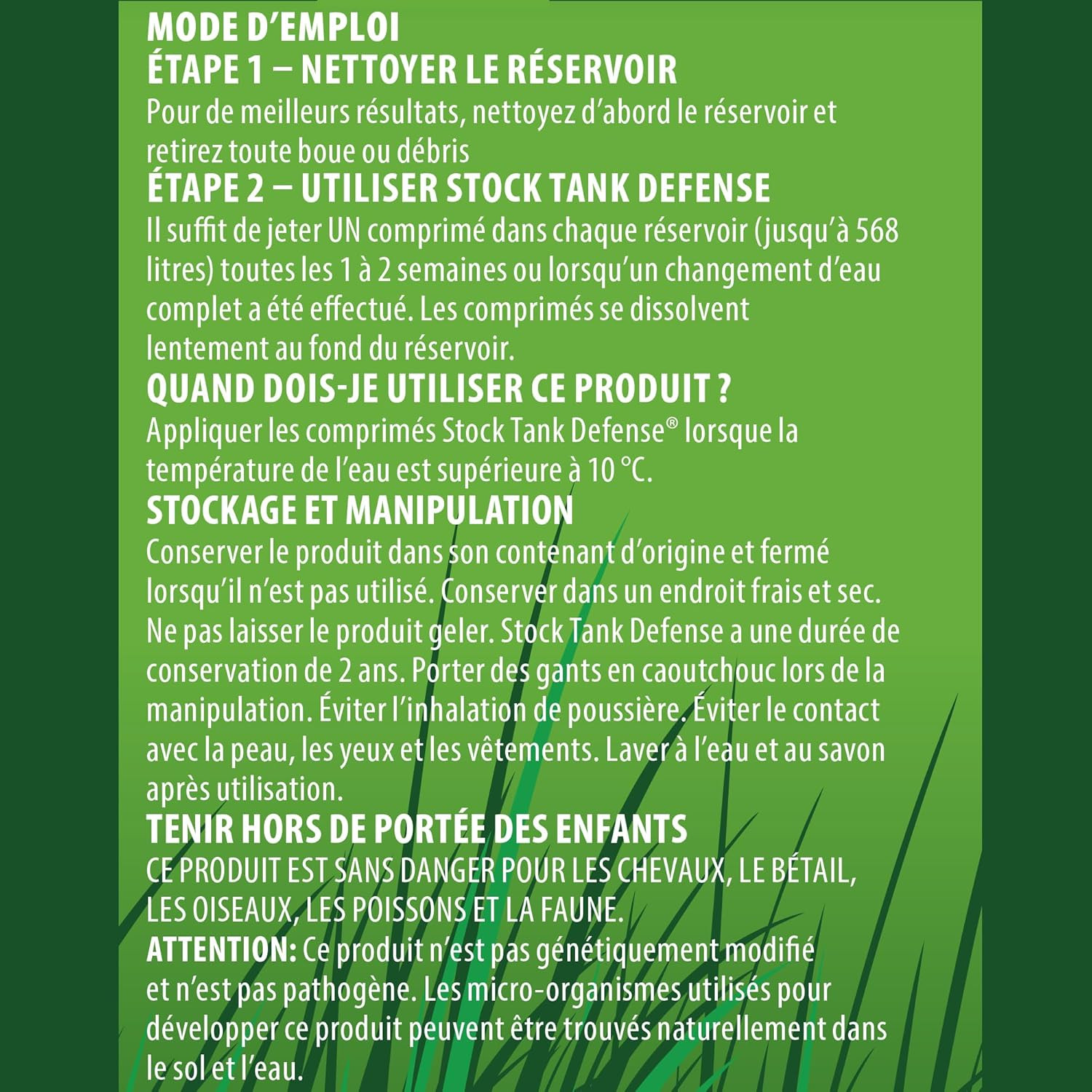 Stock Tank Defense, Livestock Water Trough Cleaner, Clean Drinking Tanks for Hor