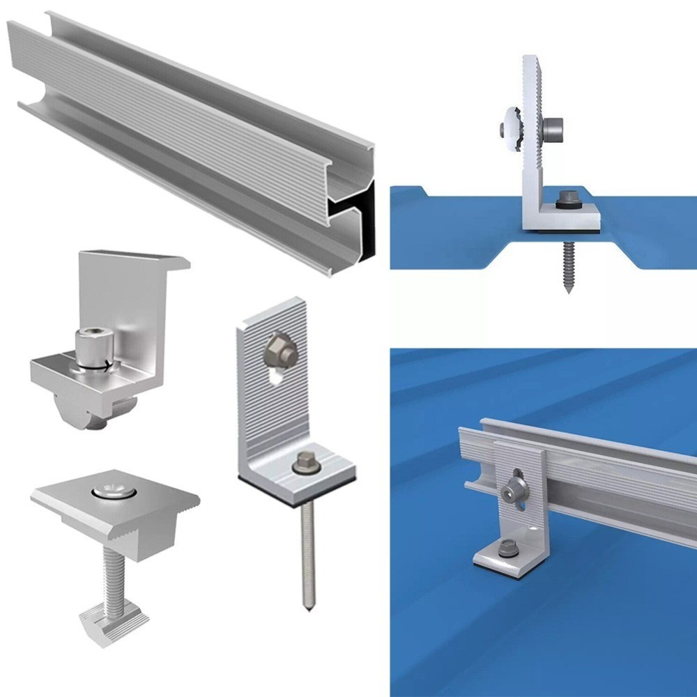 For Solar Rail Alu Mounting Rail Solar Panel PV Profile Solar System Accessories