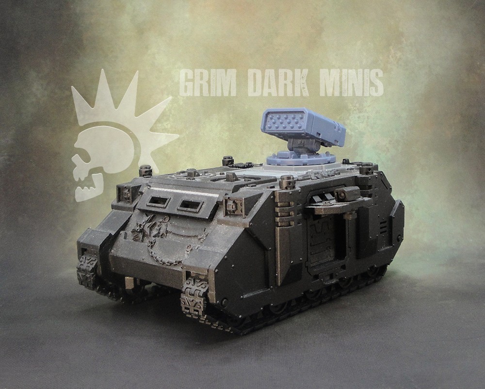 Tracked Missile Launcher Turret - compatible with 40k razorback whirlwind rhino