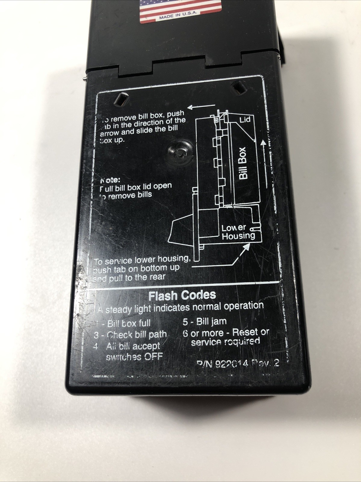 COINCO BA30B BA32SA Mag50b BILL VALIDATOR/acceptor 200 NOTE STACKER BOX