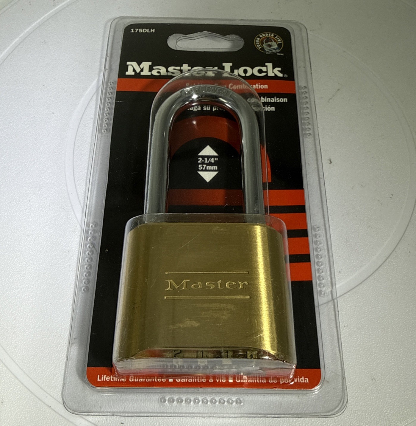 New Master Lock 175DLH Brass Resettable Combination Padlock  2-1/4 “