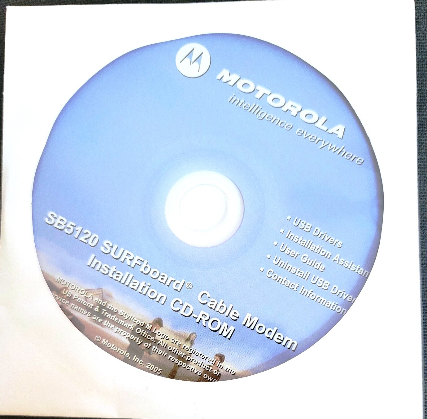 Replacement Motorola Surfboard SB5120 Utility CD-Rom
