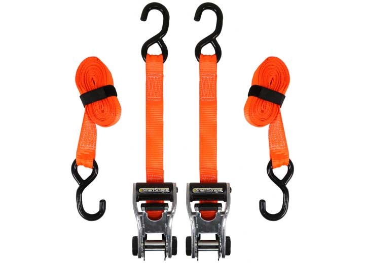 Winston SmartStraps 340 10' 3000lb RatchetX Ratchet Tie Down 2-Pack Orange
