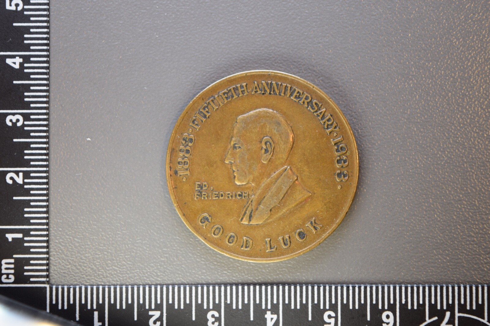 1883-1933 Ed Frederick County Refrigerators 50th Anniversary Token