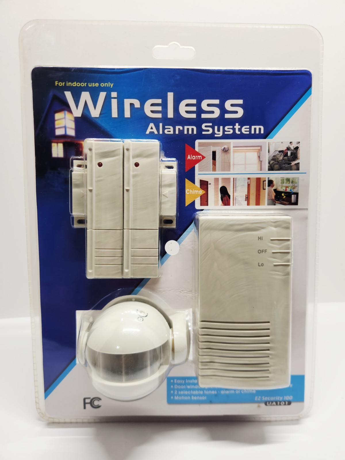 Indoor Wireless Alarm System EZ Security 100 Motion Sensor Alarm or Entry Chime
