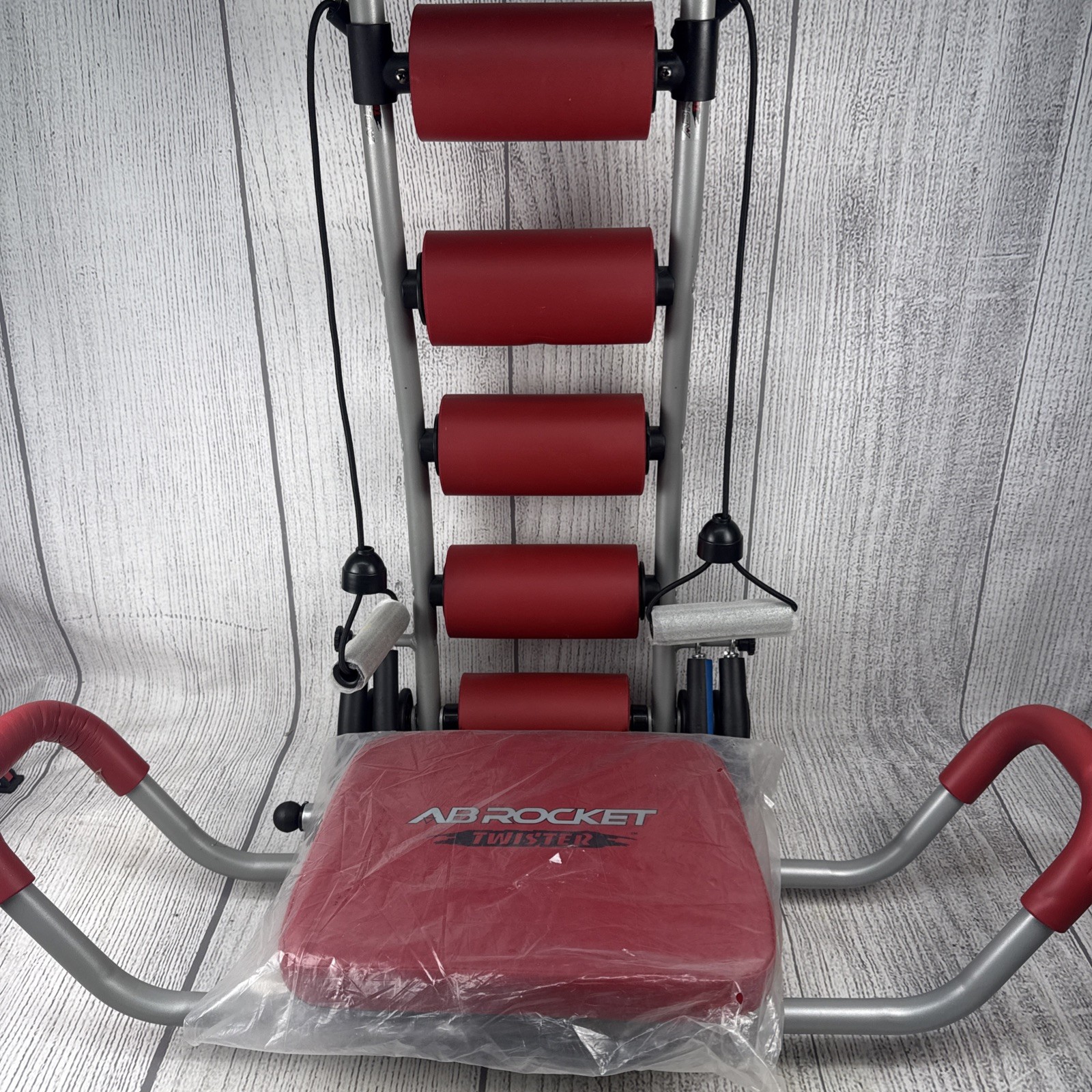 Ab Rocket Twister Total Ab Workout Abdominal Core Machine Home Gym Red Unused