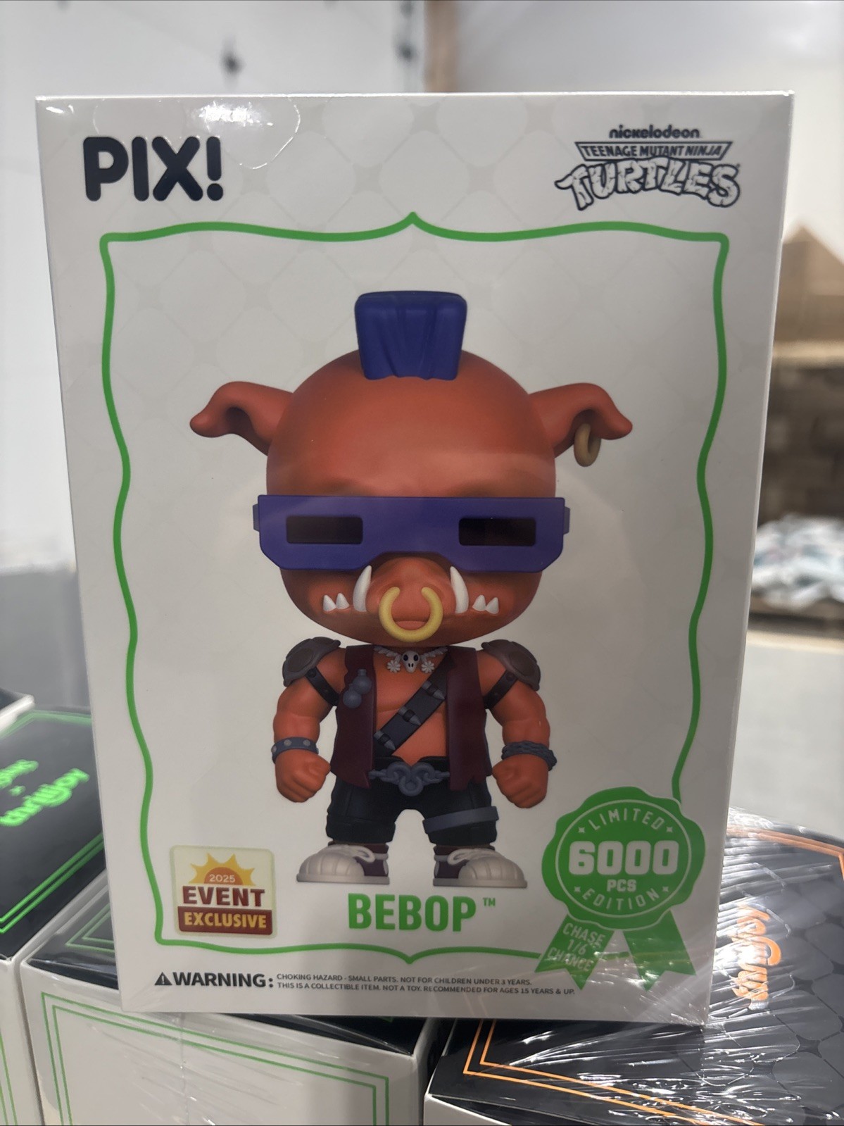 PIX! Thrilljoy Nickelodeon TMNT Bebop 2025 Event Exclusive 6000 Pcs Sealed