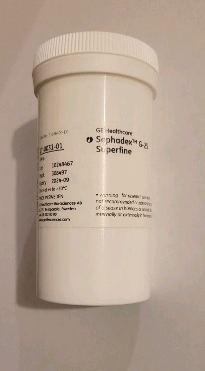 GE Healthcare Sephadex G-25 Superfine 100g New SEALED