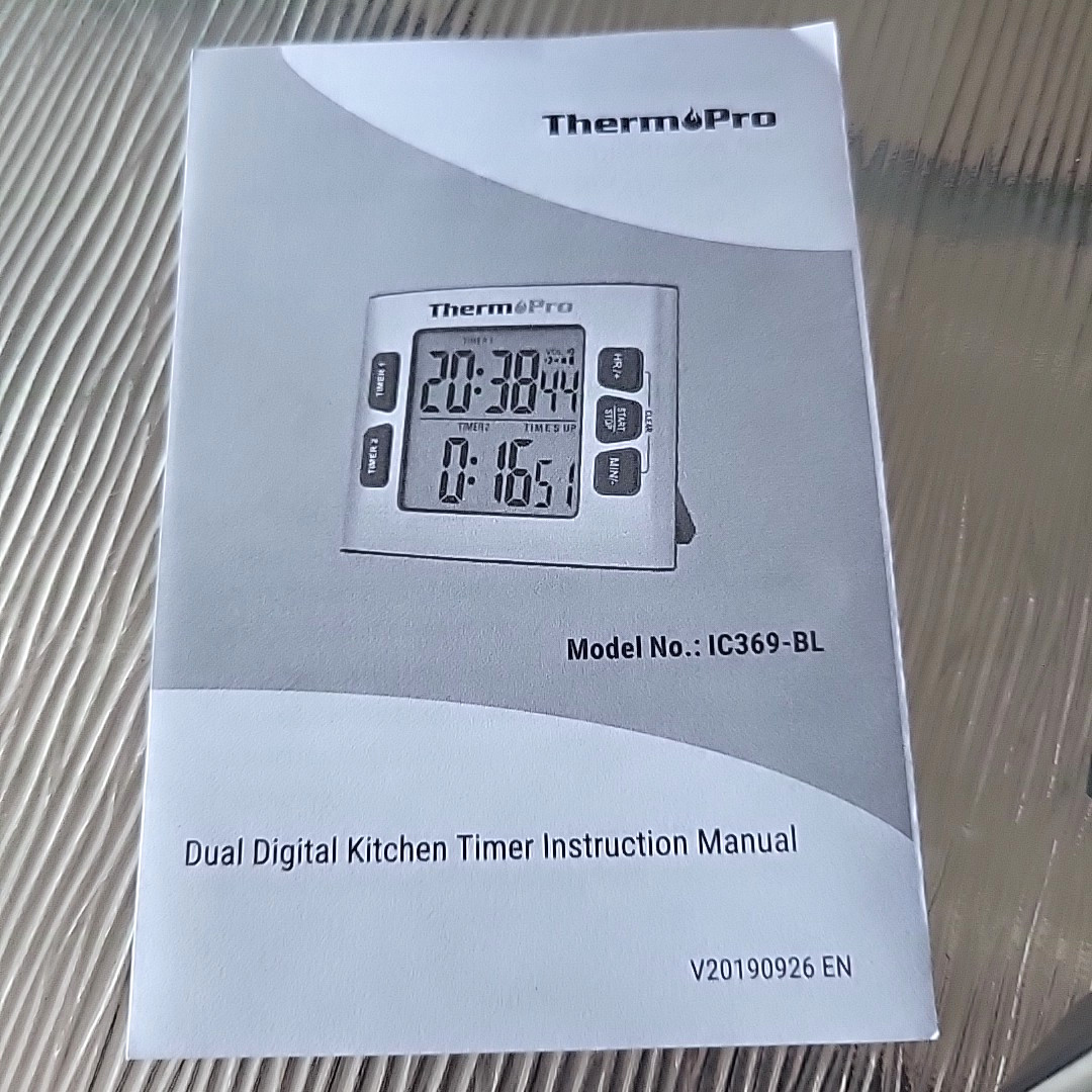 Kitchen Timer TM02 Digital Dual Backlit Cooking Stop Watch Magnetic Clock Baking