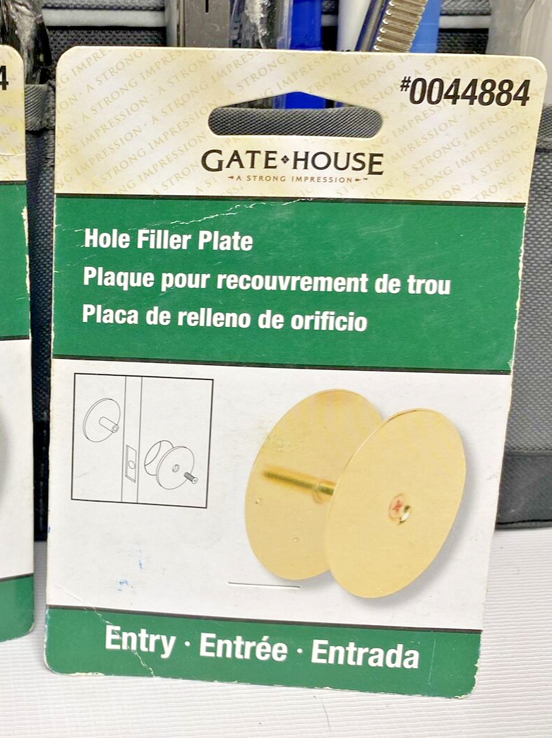 Gatehouse Door Entry Hole Filler Cover Plate 0044884 / U9516-L (NEW)