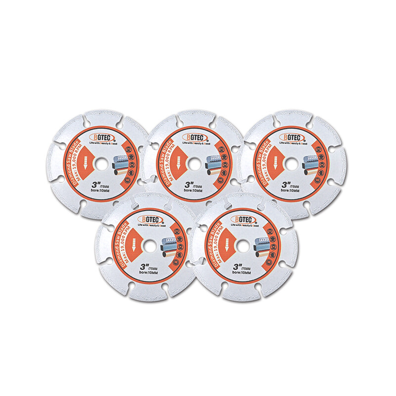 Diamond Saw Blade 3'' Cutting Disc Wheel Steel Pipe Metal Iron Rebar 1/3/5pcs