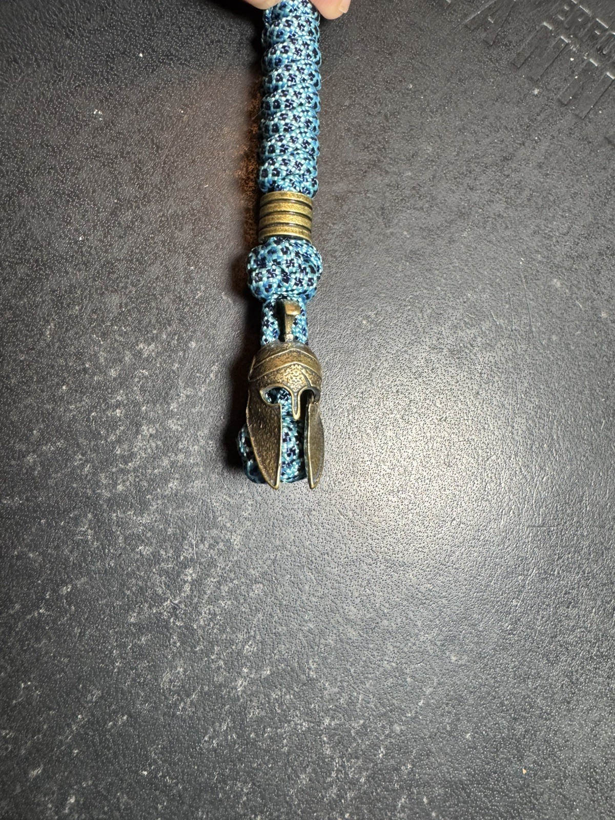 Warrior helmet blue knife Ohlight lanyard