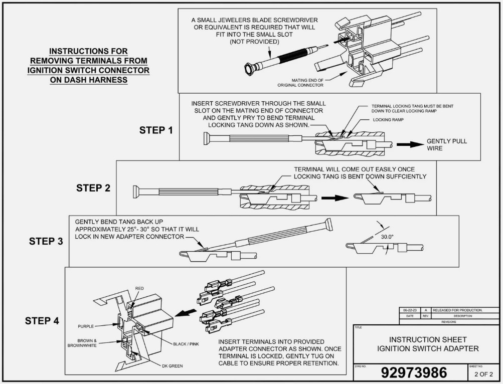 Replacement Ignition Switch Kit For 1964 Chevy Bel Air Biscayne and Impala