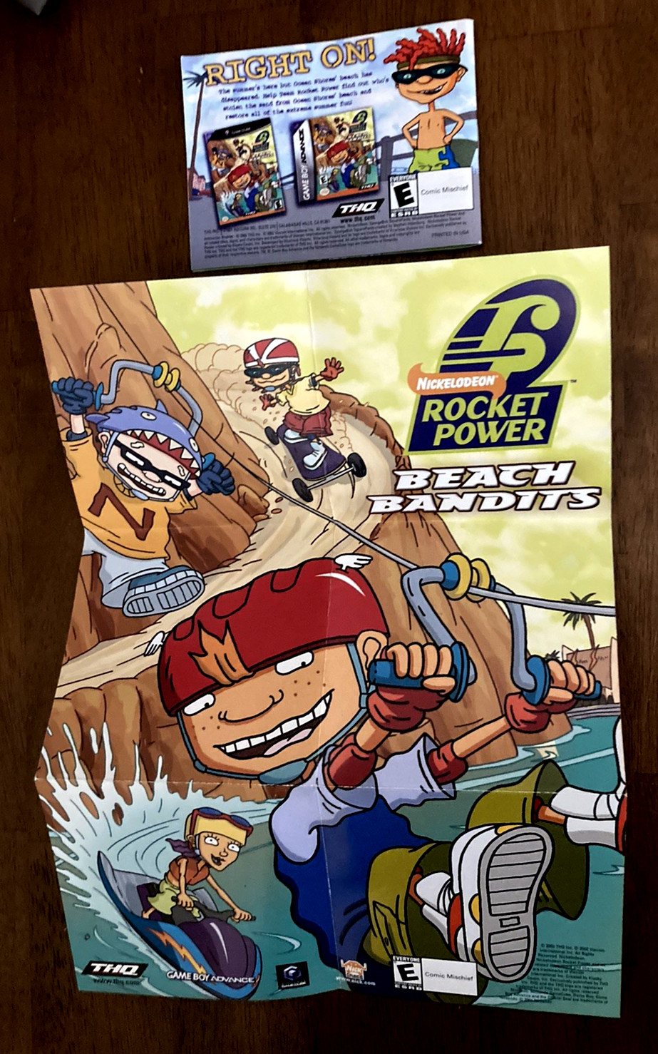 SET OF 5 SpongeBob Gameboy Advance Instruction Booklets Inserts Posters Points