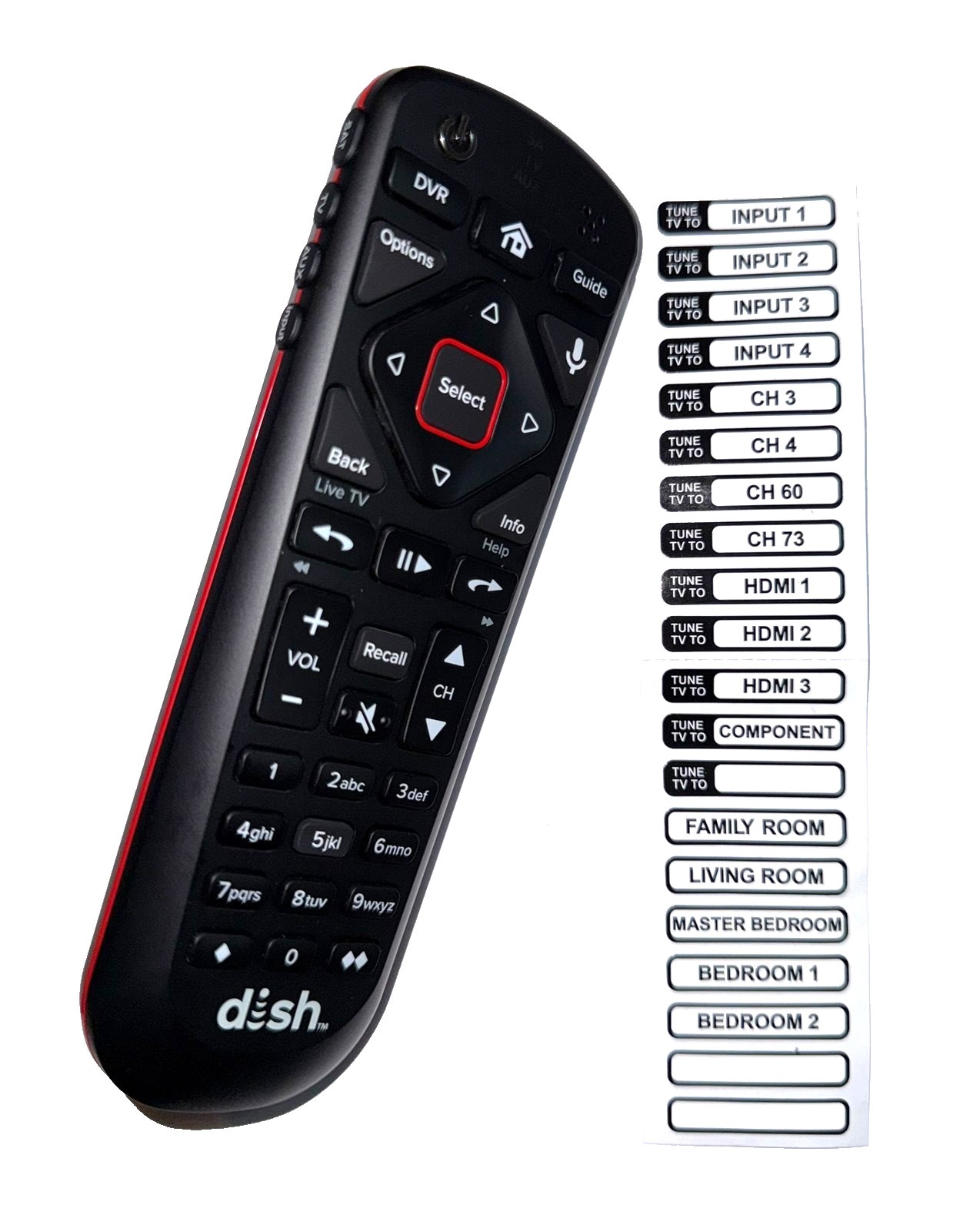 New Dish 54.0 Hooper Remote Control with Voice and Backlight