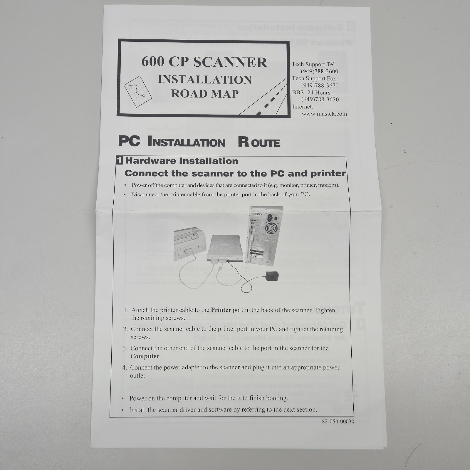 Mustek 600 CP Scsnner Installation CD & Users Manual 1998 Windows 3.1 95 NT