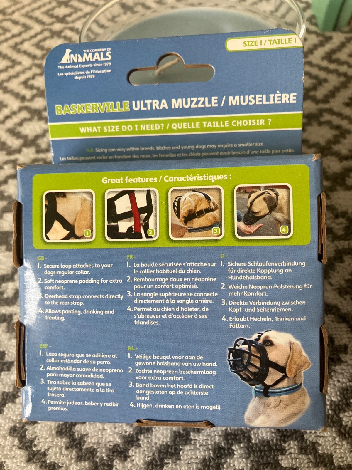 baskerville ultra muzzle size 1