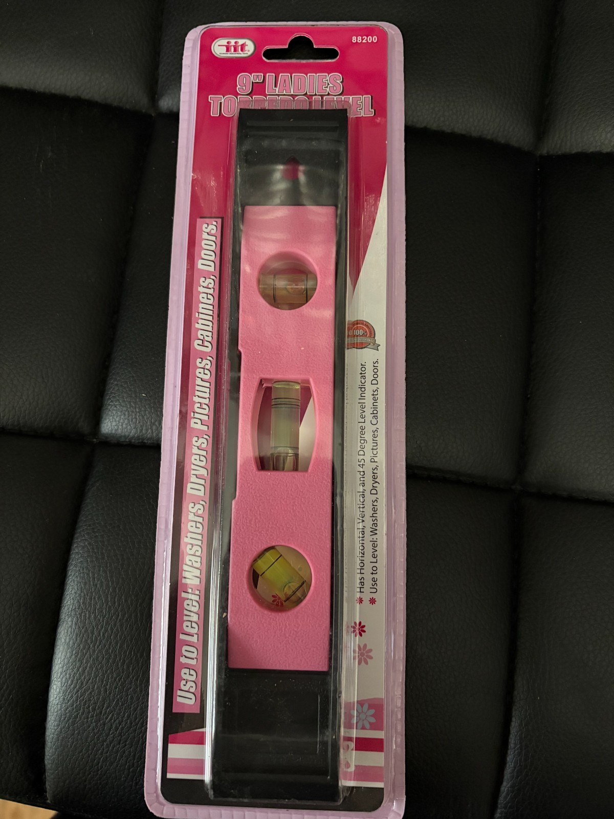 IIT 9" Pink Torpedo Level Tools 88200