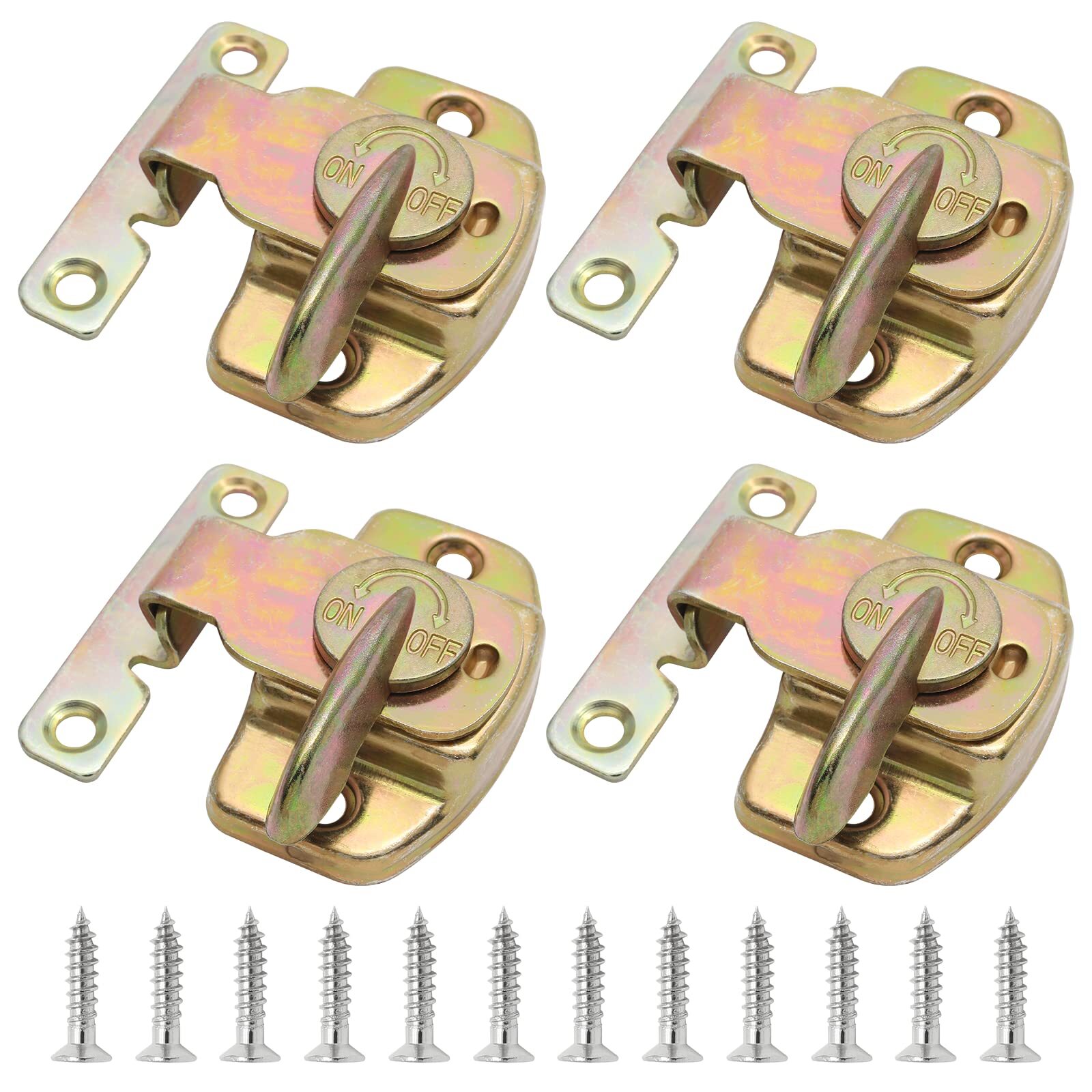 4PCS Dining Table Locks Metal Table Buckles Connectors Leaf Latch Hardware