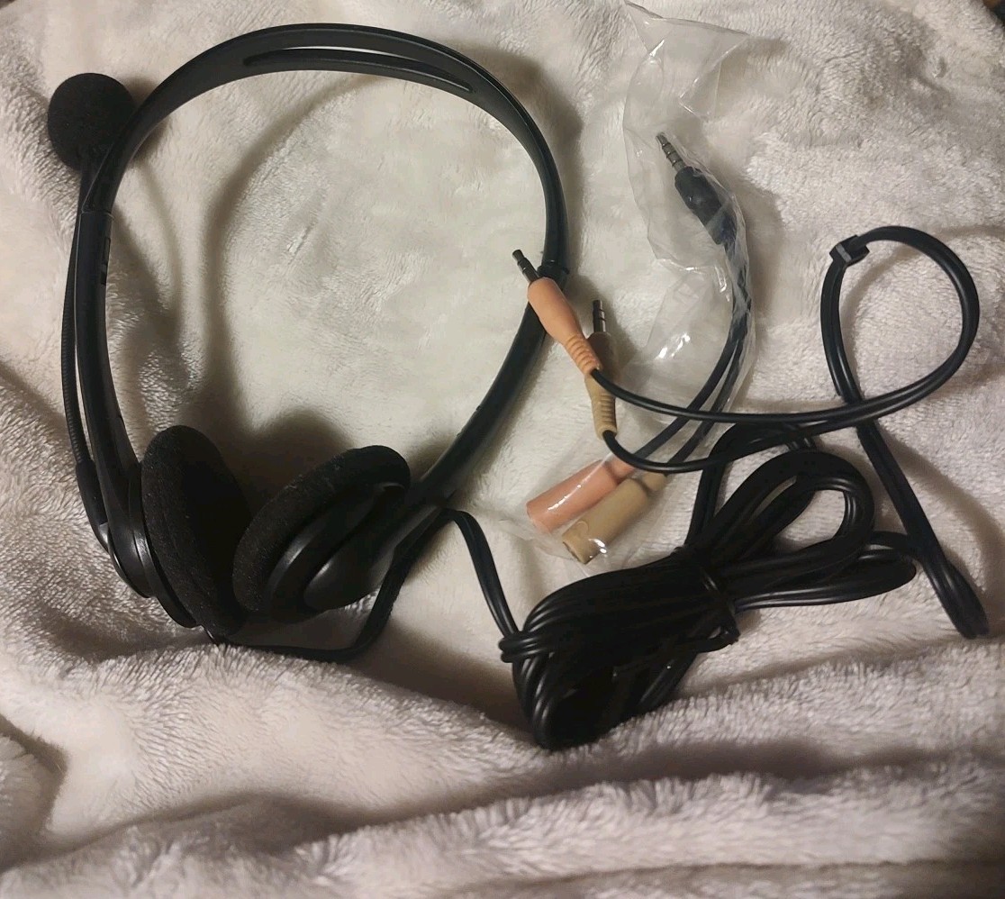 HS-GEN-C Stereo Communication Wired Headset with Microphone Nuance Dragon cord