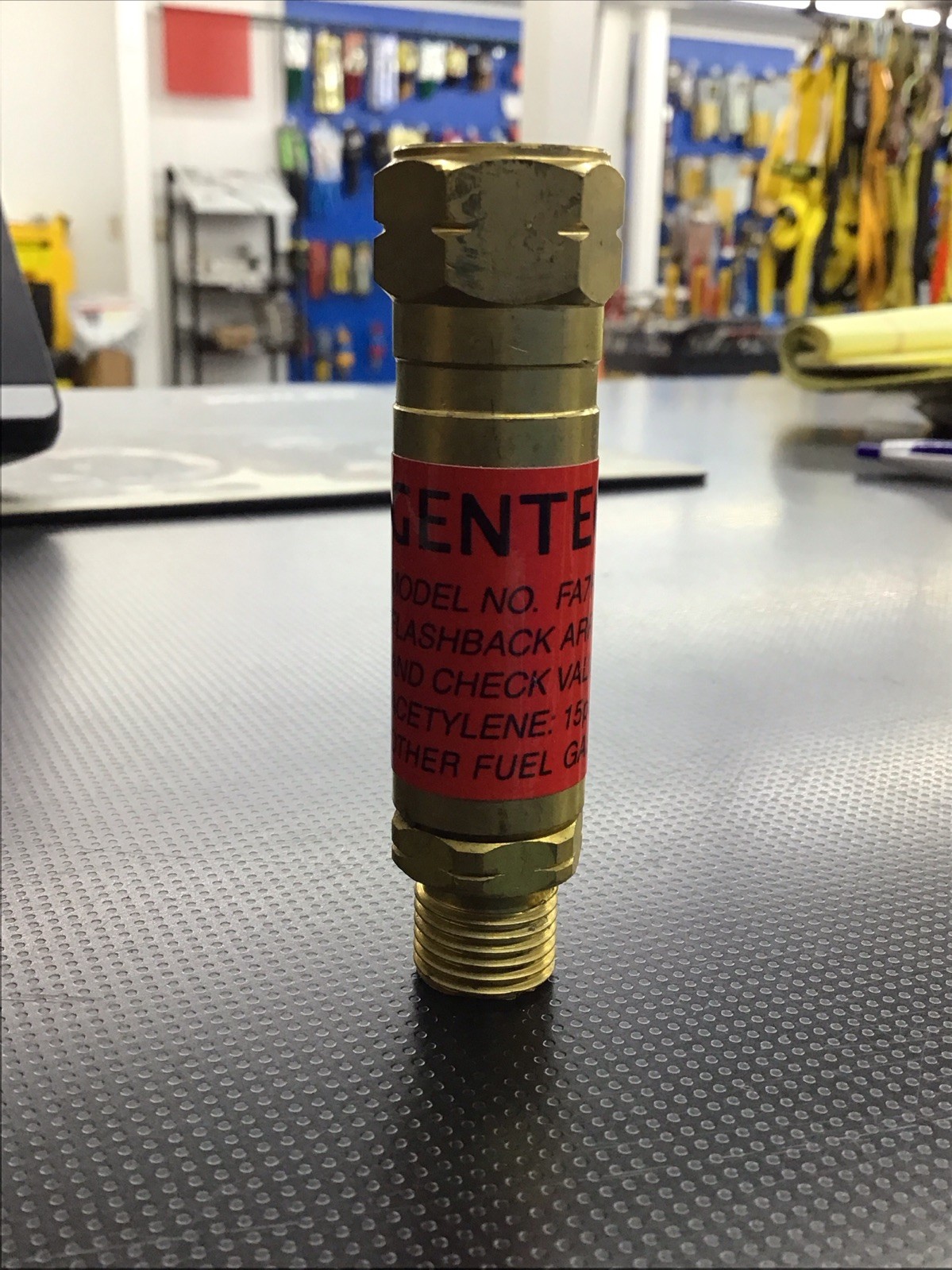 Gentec Flashback Arrestor, Flashback Arrestor Regulator Bushing Adapter, FA7RF