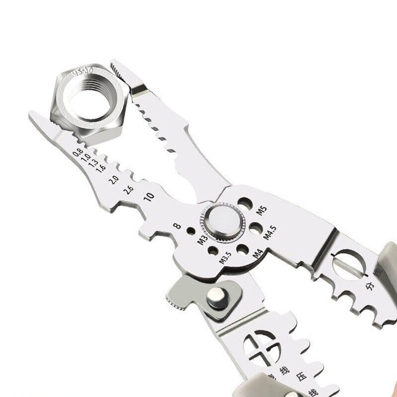 Upgrade Multifunctional Wire Stripper Crimper Cable Cutter Pliers Crimping Tool