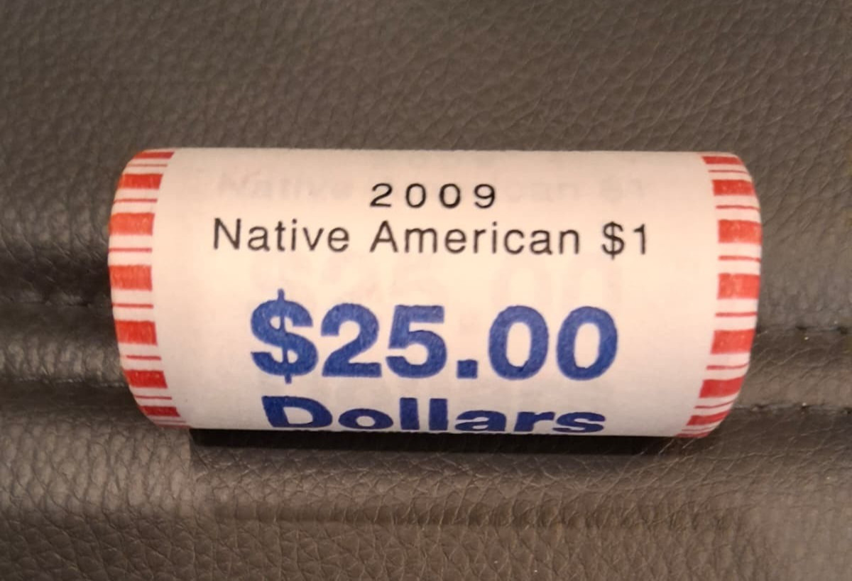 2009 Native American Dollar Sealed NF String Bank Roll