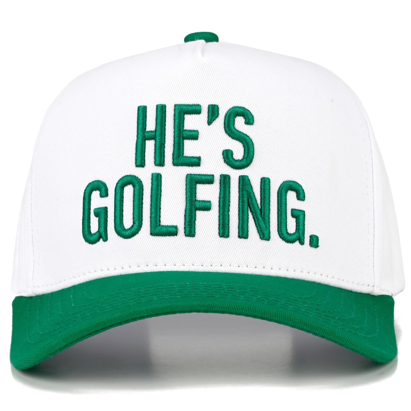 C.C Women HE'S GOLFING Letter Embroidered Snapback Baseball Tucker Cap Hat