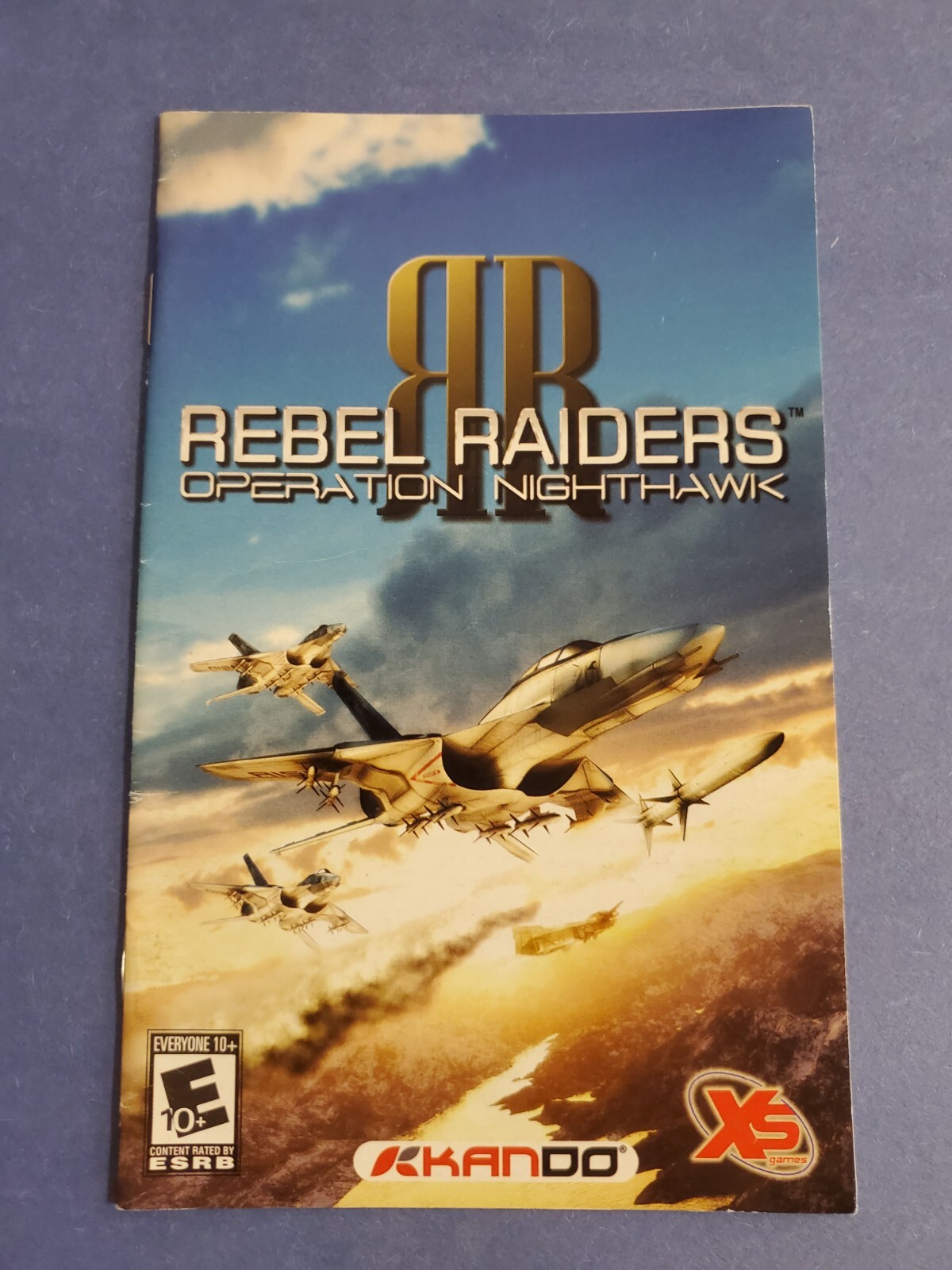 REBEL RAIDERS - PLAYSTATION 2 PS2 - INSTRUCTION MANUAL ONLY