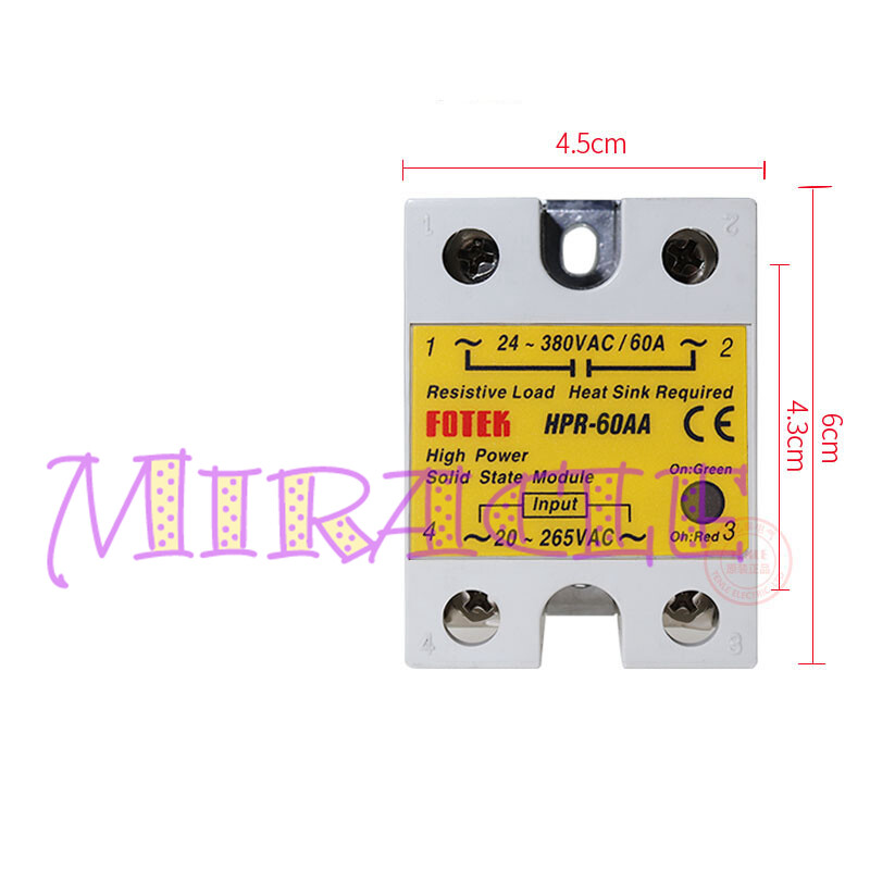 1Pc New FOR FOTEK Solid State Relay HPR-60AA