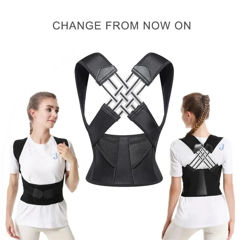 Back Posture Corrector Brace Adjustable Back Support Belt for Women Men
