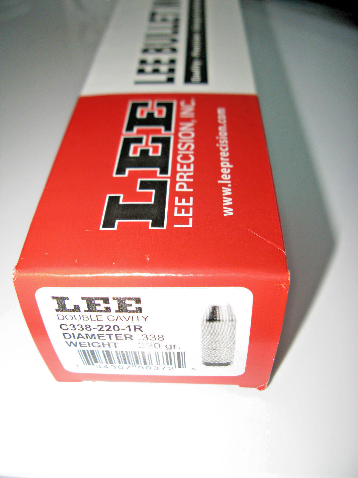 LEE 90372 2-CAVITY BULLET MOLD C338-220-1R  .338 DIAMETER  220 GRAIN