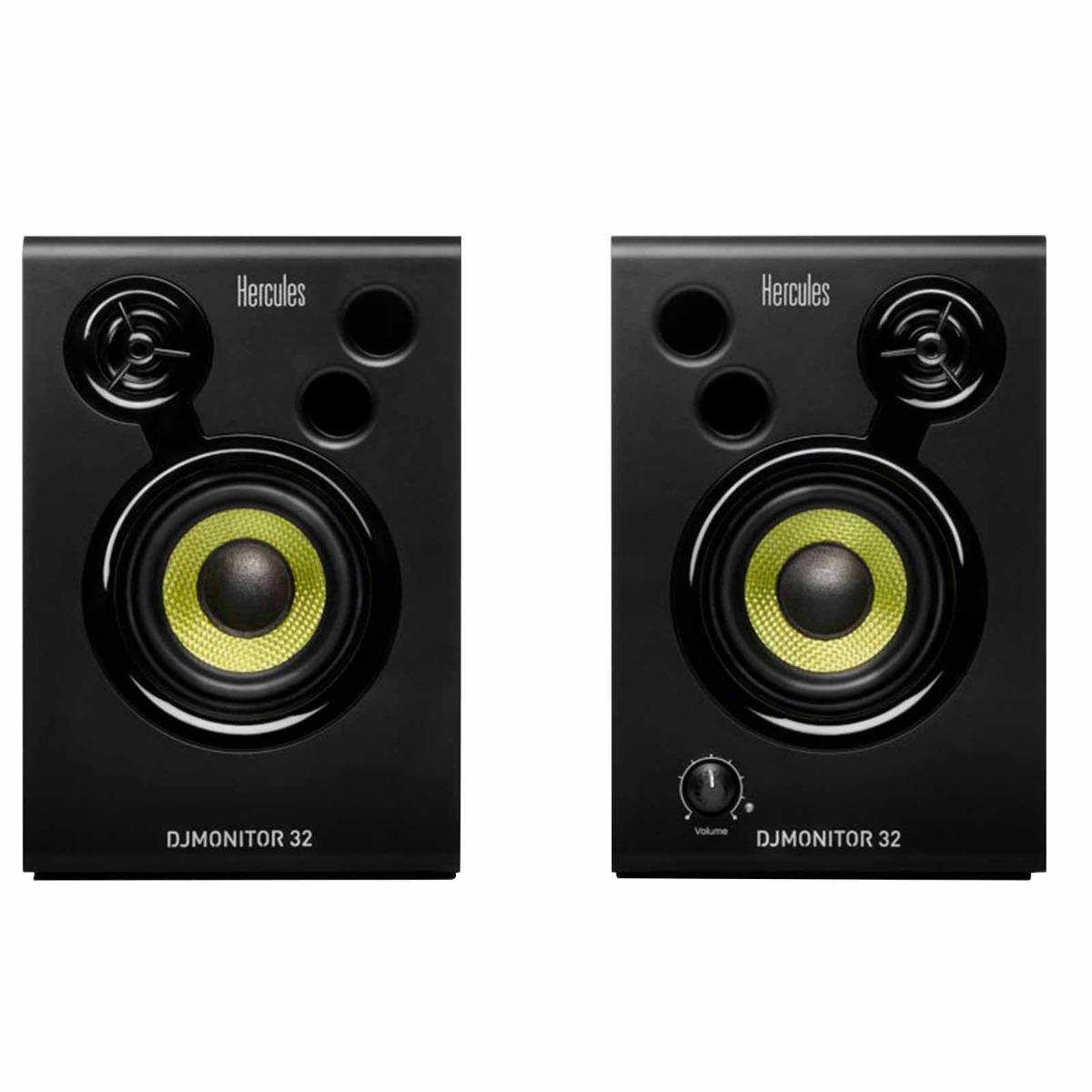 Hercules DJ Starter Kit Bundle Pack w 2 Deck Controller, Speakers, & Headphones