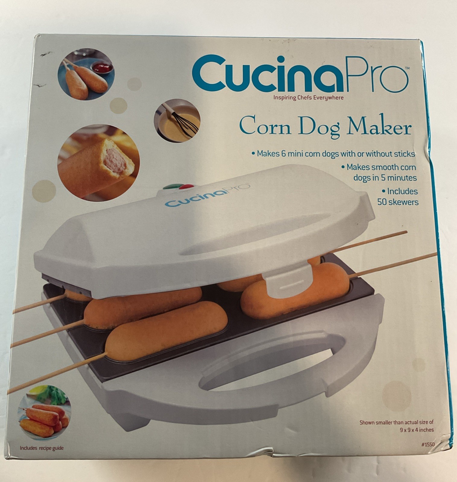 Corn Dog Maker Perfect Hot Dogs on a Stick, Mozzarella Cheese Sticks, Cake Pops