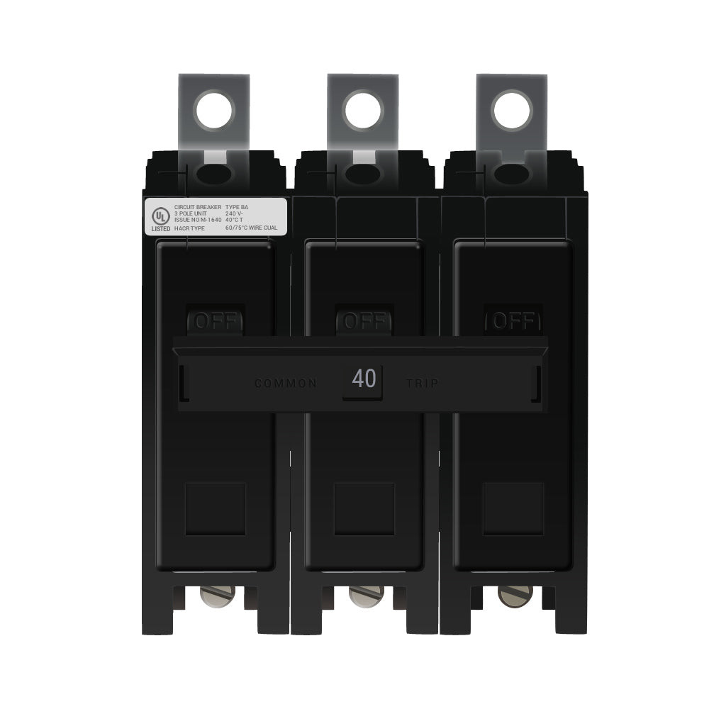 NIB - Eaton- BAB3040H - Circuit Breaker - Bolt-on, 40A, 3P