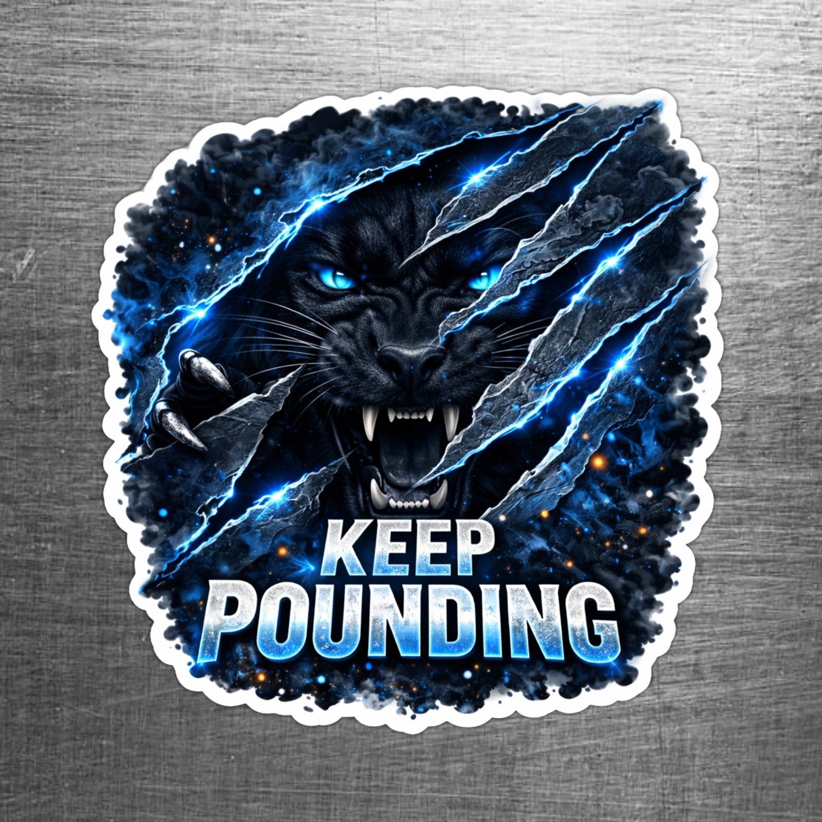 Carolina Football “ Keep Pounding” Custom Sticker