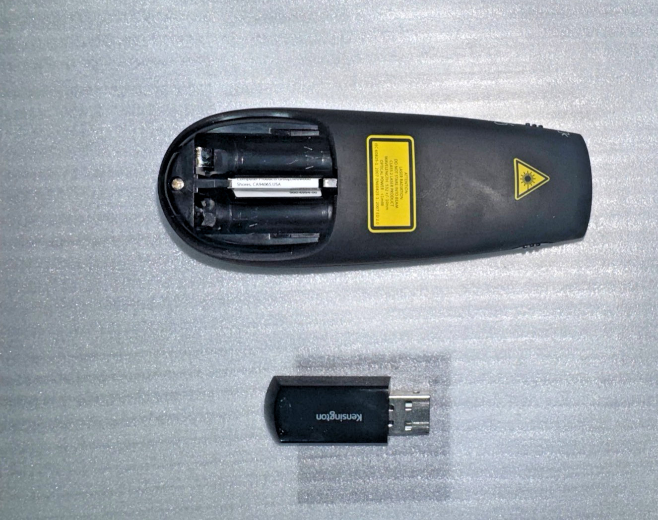 Wireless Presenter Green Laser Pointer Kensington Cursor K72426 USB Case Tested