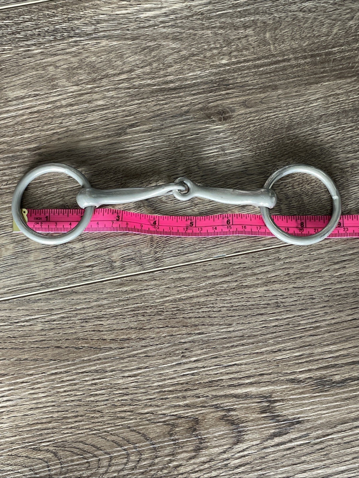 Loose Ring Stainless Steel Jointed Snaffle Bit 9 Inches Total Length (See Pics)