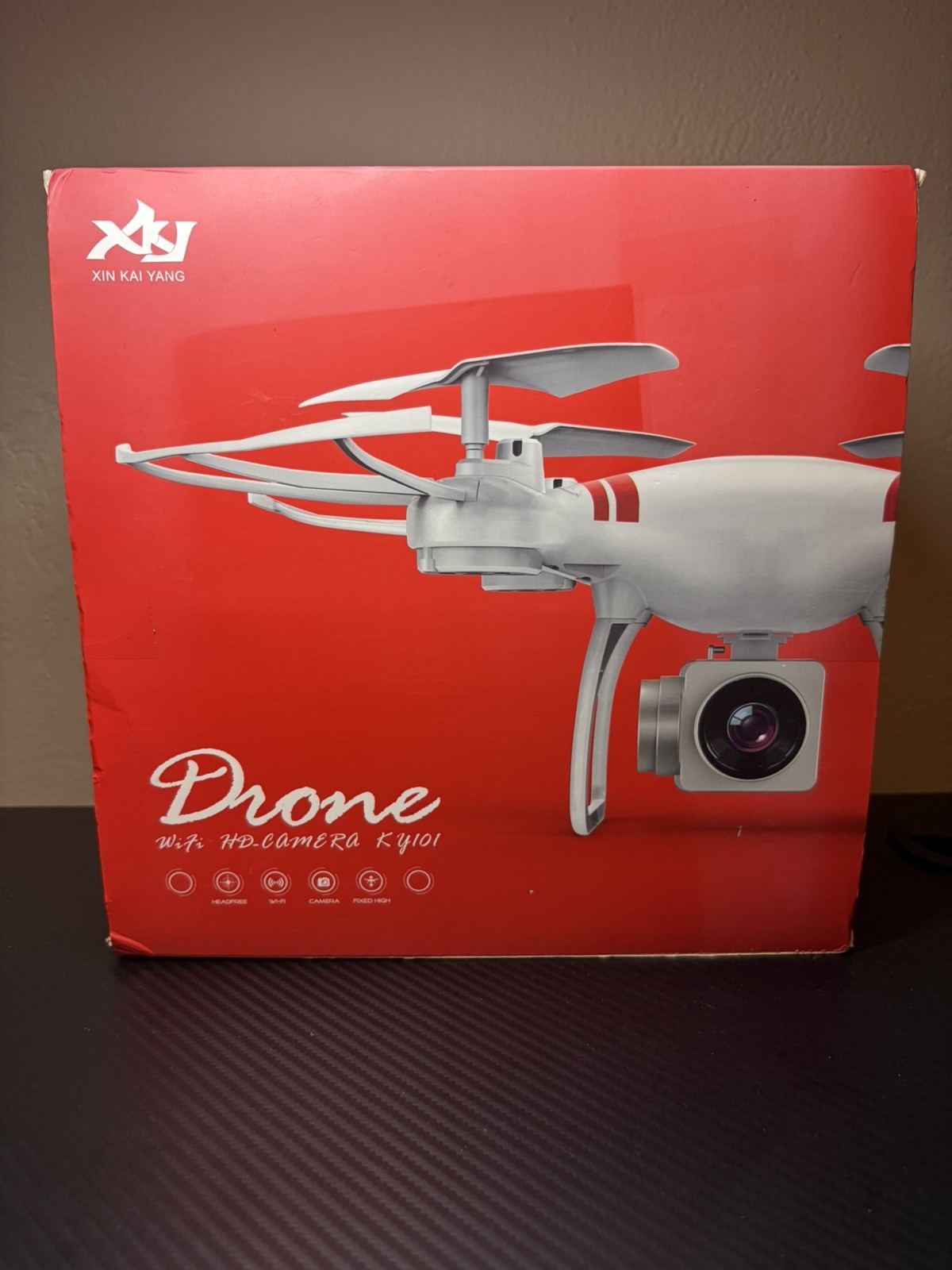 Xin Kai Yang KY101 WiFi HD Camera Drone Black New Sealed | RC Quadcopter Dual...