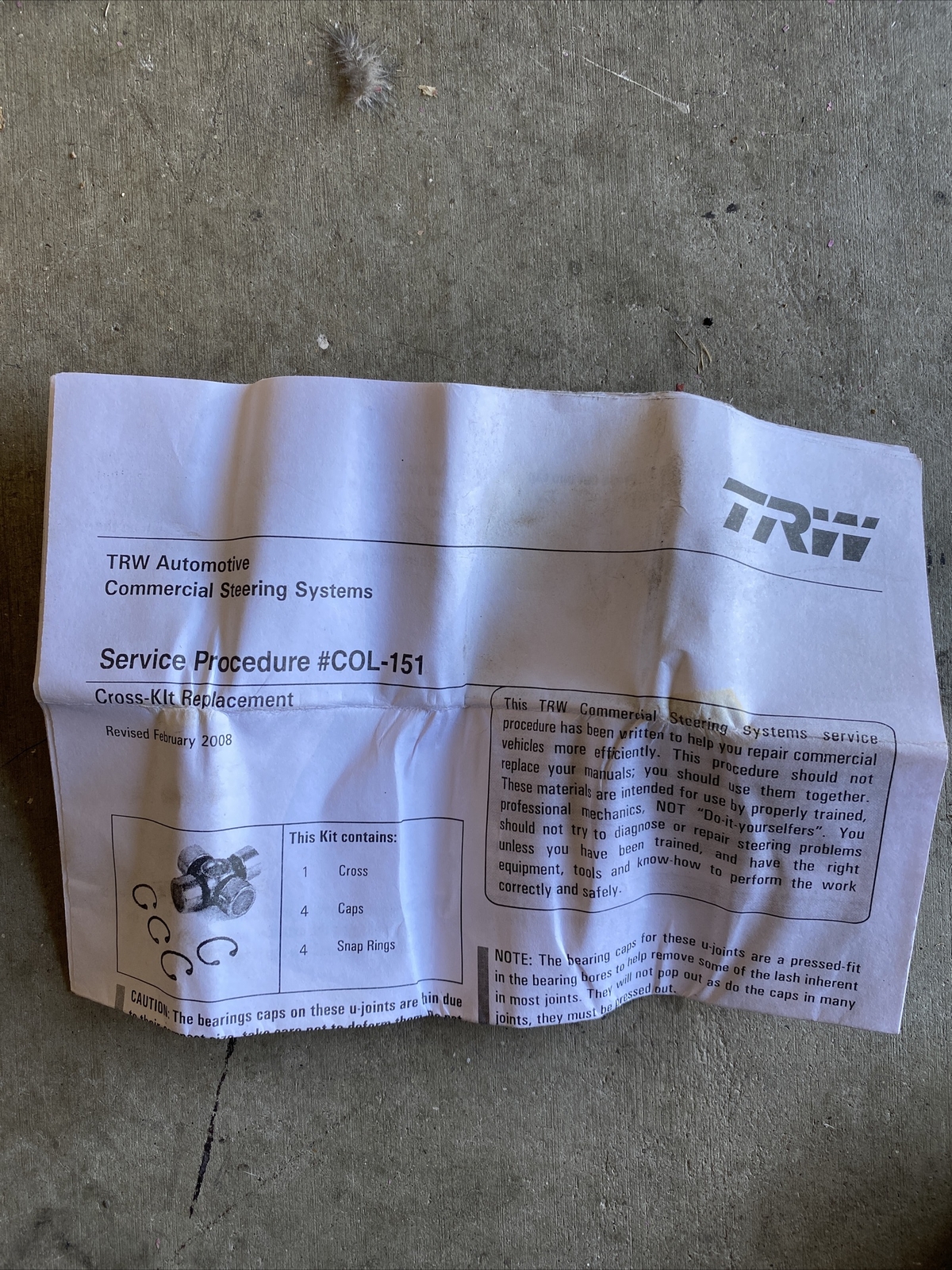 steering universal joint